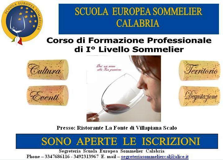 Locandina Corso I livello da Sommelier