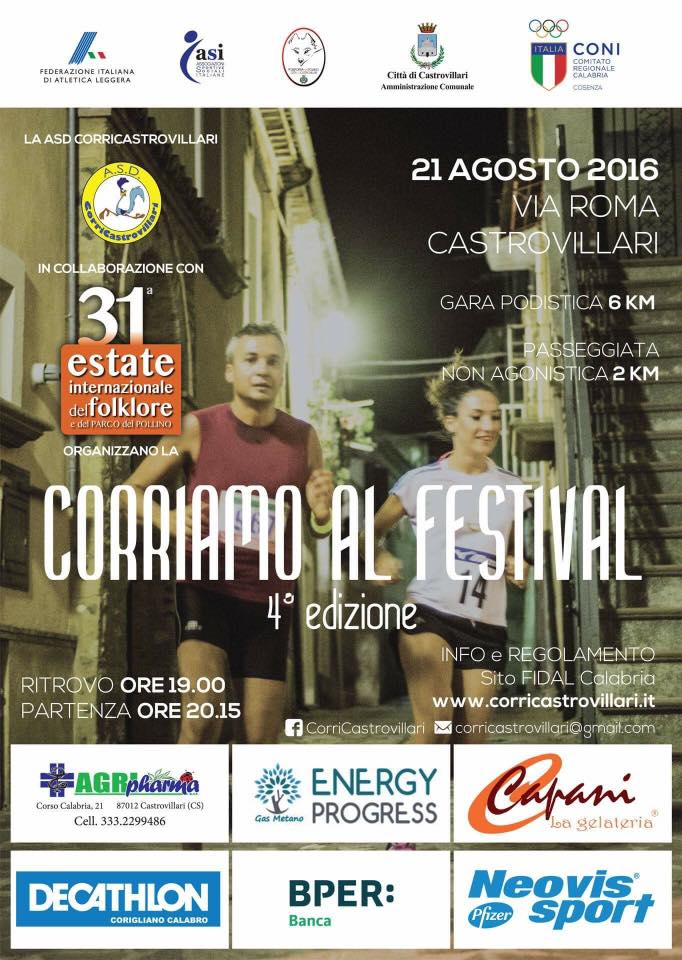 Corriamo al Festival. Tutto pronto per la quarta edizione della gara podisitica