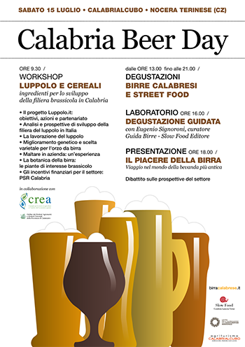 Calabria Beer Day. A Nocera Terinese il primo workshop su luppolo e cereali