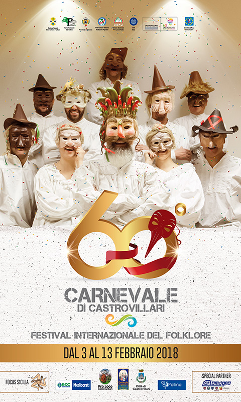 Le maschere castrovillaresi per i 60 anni di Carnevale