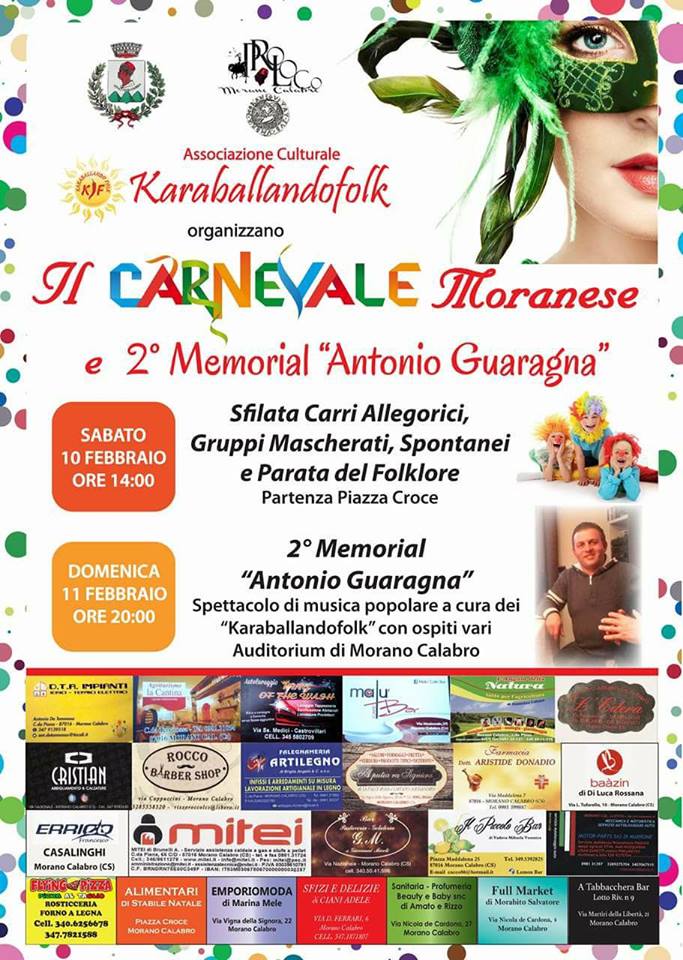 Tutto pronto per il Carnevale Moranese