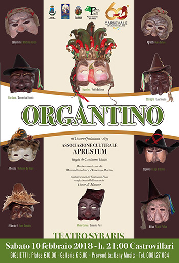 La storia di Organtino in scena con Aprustum al Sybaris