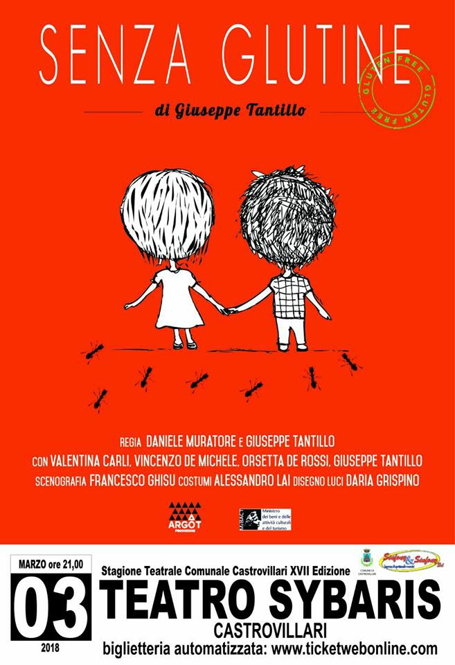 Stagione teatrale. Arriva Giuseppe Tantillo con Senza Glutine