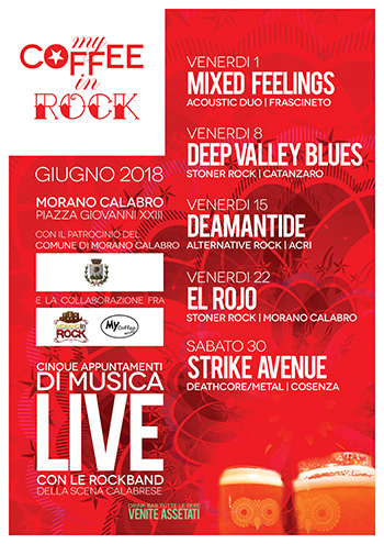 MyCoffe in Rock. Secondo appuntamento per la kermesse moranese