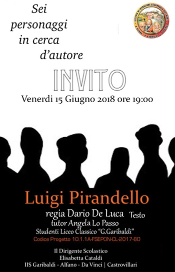 Sei personaggi in cerca d’autore. La rappresentazione teatrale del classico si sposta nel teatro Vittoria