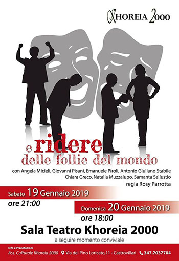 Ridere delle follie del mondo. Arriva in teatro il nuovo spettacolo di Khoreia 2000