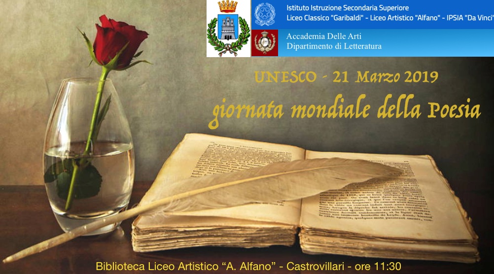 La giornata mondiale della poesia celebrata al Liceo Artistico