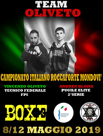 Il team Oliveto ai campionati italiani di boxe