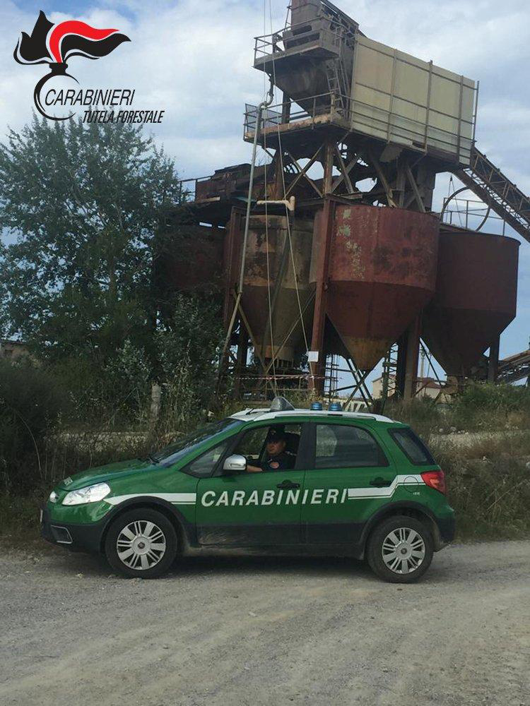 Crosia. Sequestrato impianto di lavaggio inerti dai Carabinieri Forestale