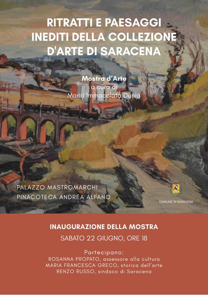 La pinacoteca Mastromarchi ospita la mostra sui ritratti e paesaggi inediti della collezione d’arte saracenara