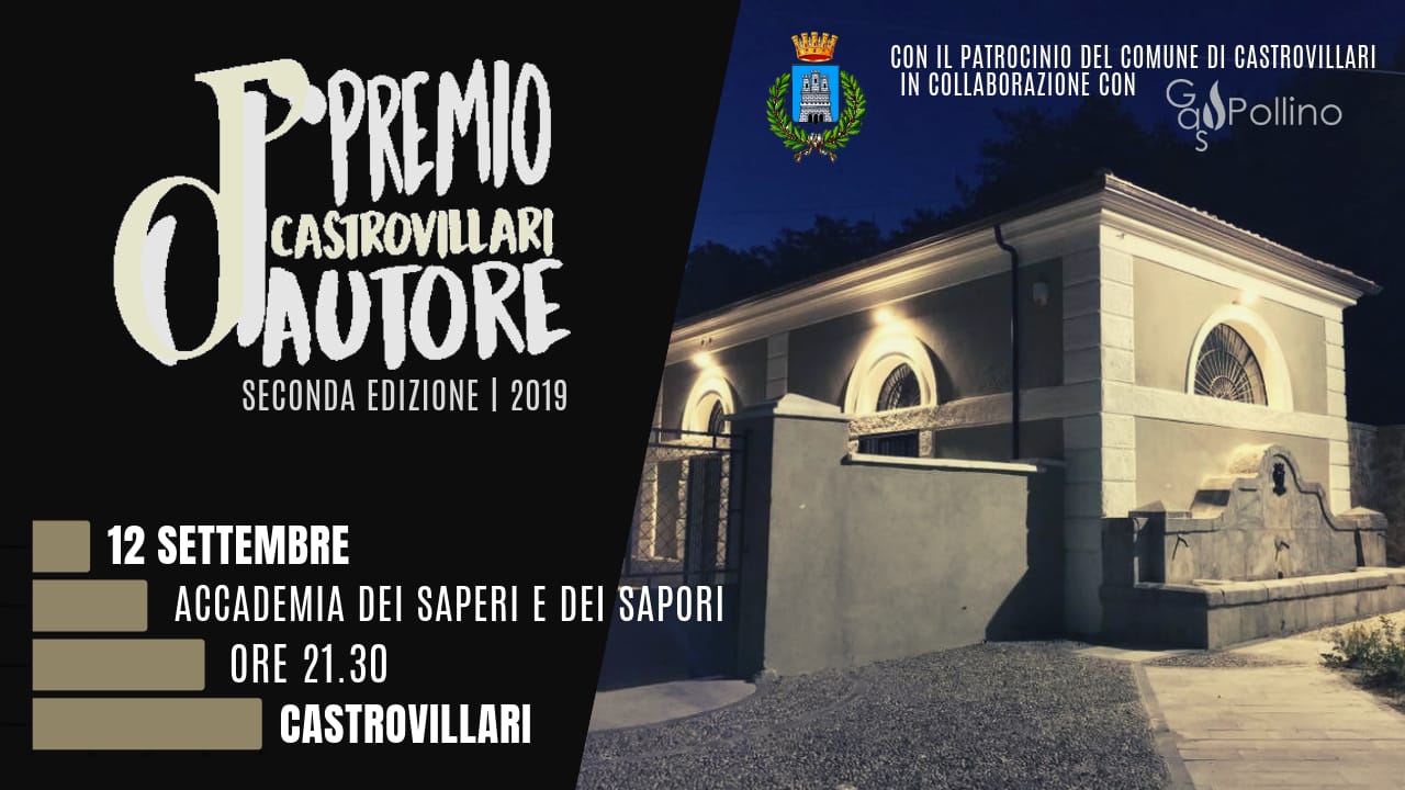 Premio Castrovillari d’Autore. Il 12 settembre la seconda edizione