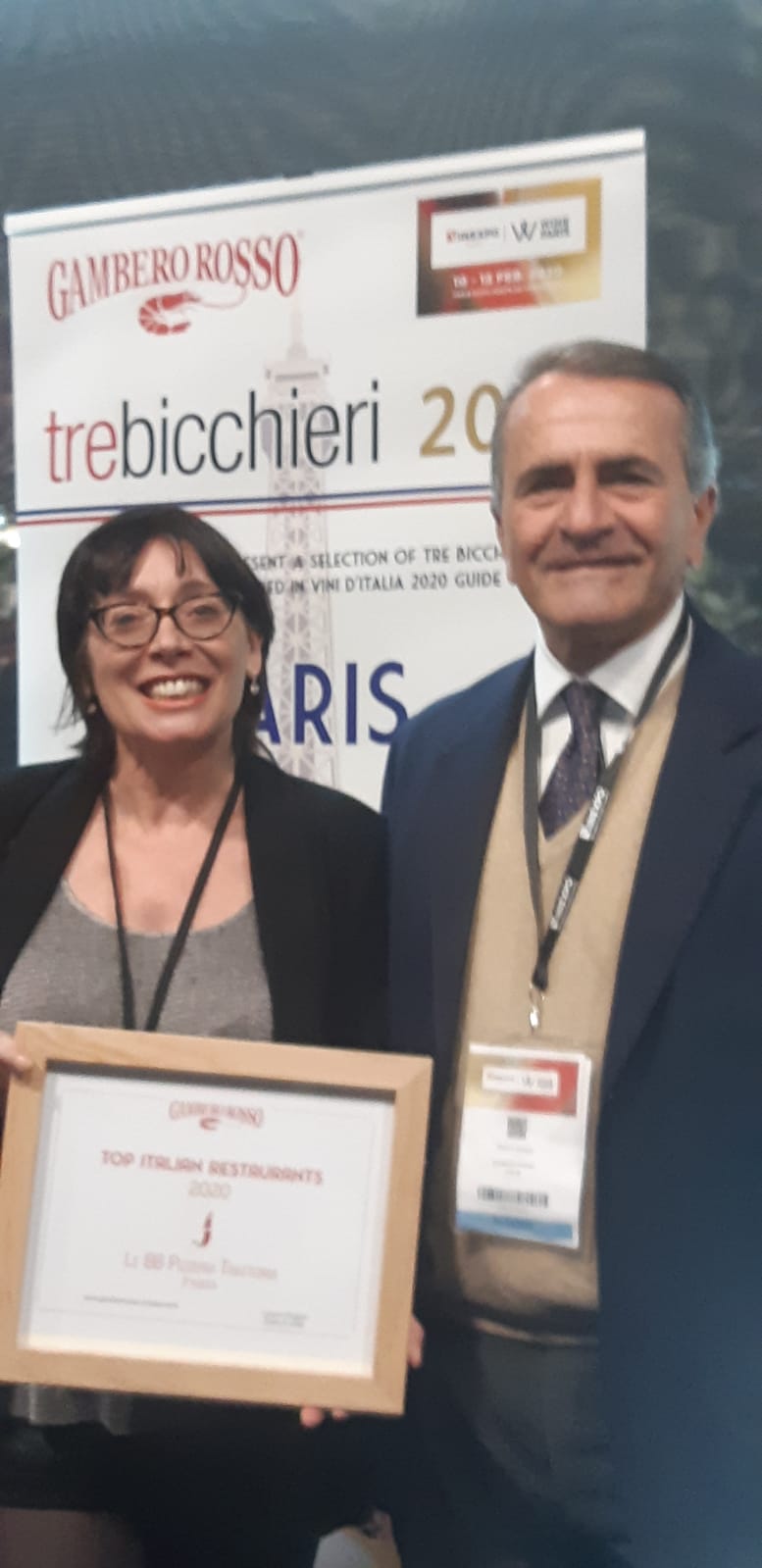 Parigi: Stefania Monaco premiata da Gambero Rosso