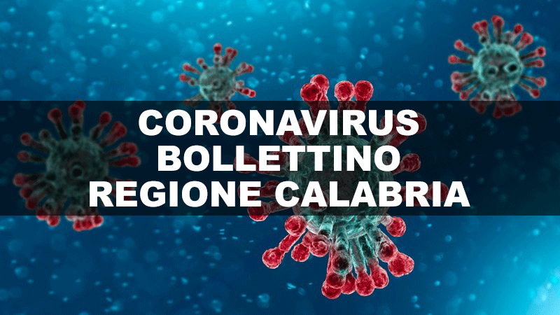 Bollettino Coronavirus Regione Calabria