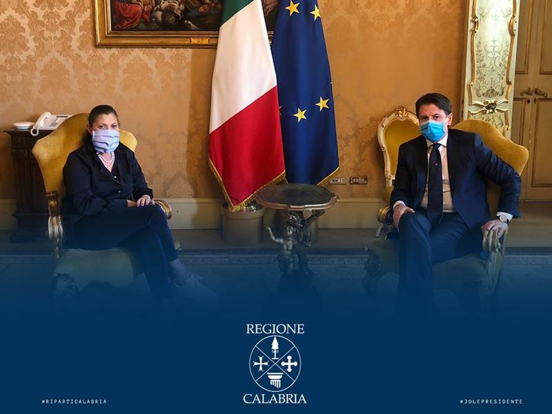 La Santelli incontra il Presidente Conte. Al centro della discussione la Calabria e le sue necessità