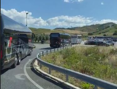 protesta autobus regione