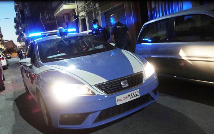 polizia lampeggianti