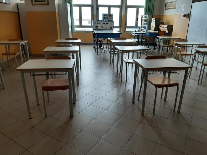 banchi scuola vuota