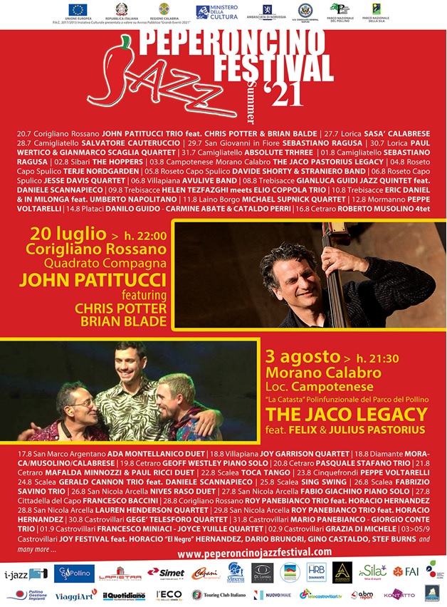 Peperoncino Jazz Festival, 20esima edizione. Programma