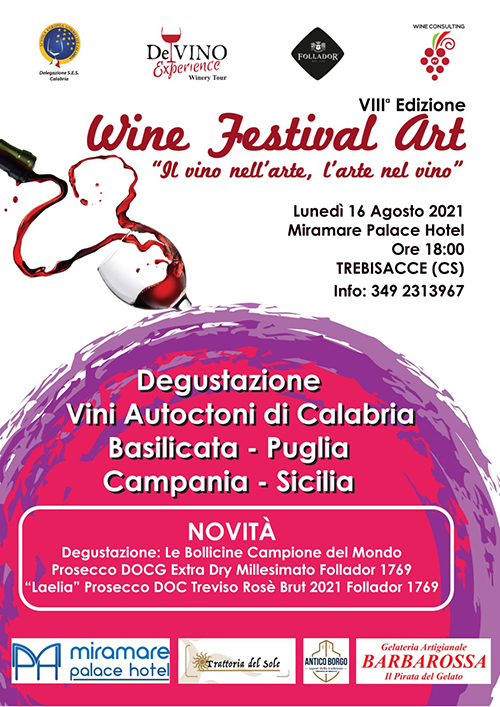 Wine Festival Art: tutto pronto per l’edizione 2021