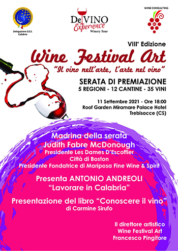 Wine Festival Art: il gran finale con la serata di premiazione