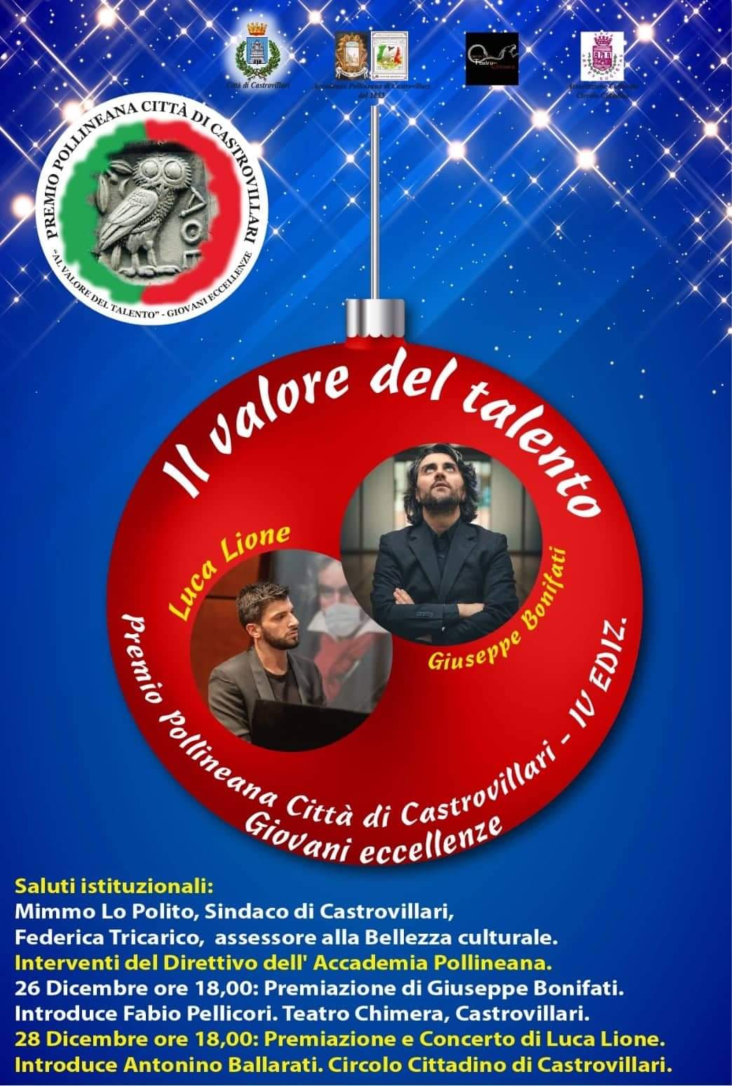 A Giuseppe Bonifati e Luca Lione il Premio Pollineana 2021