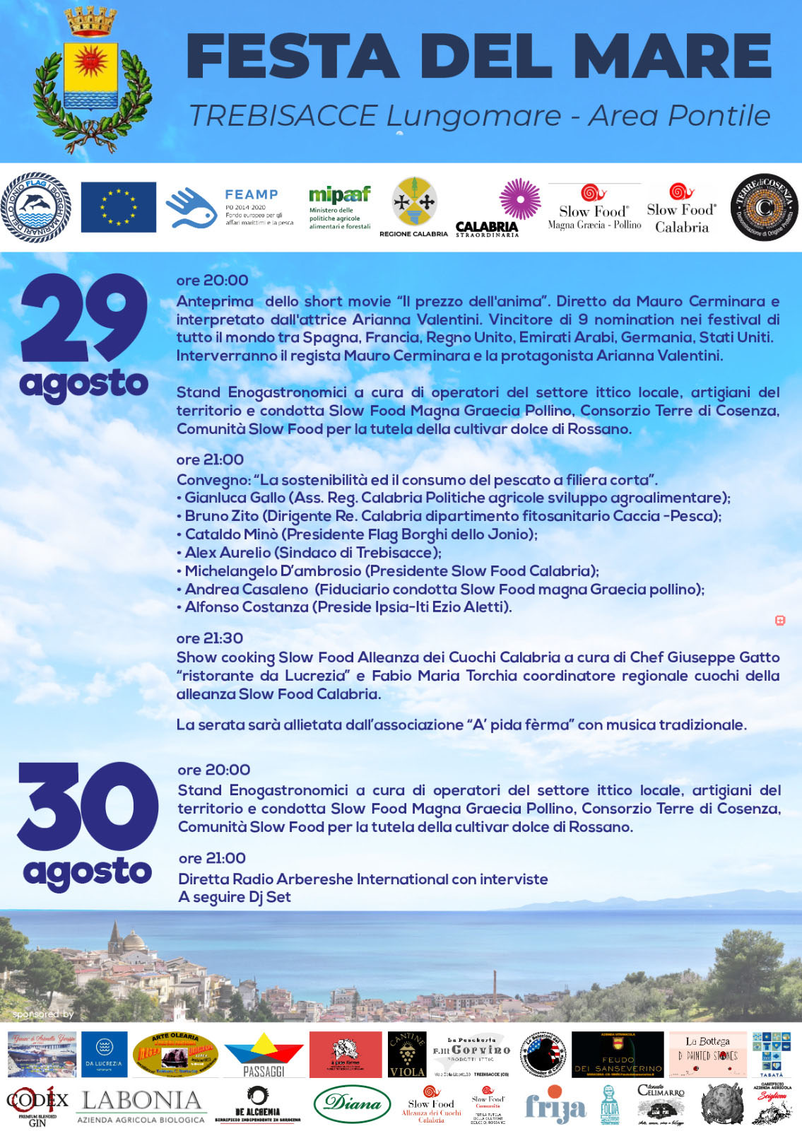 Trebisacce: ritorna la Festa del Mare, per parlare di sviluppo e sostenibilità